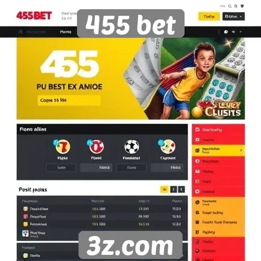 Avaliação da interface do usuário do site 455 bet